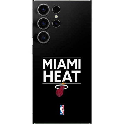 NBA Miami Heat Standard - Black Galaxy S25 Ultra Skin
